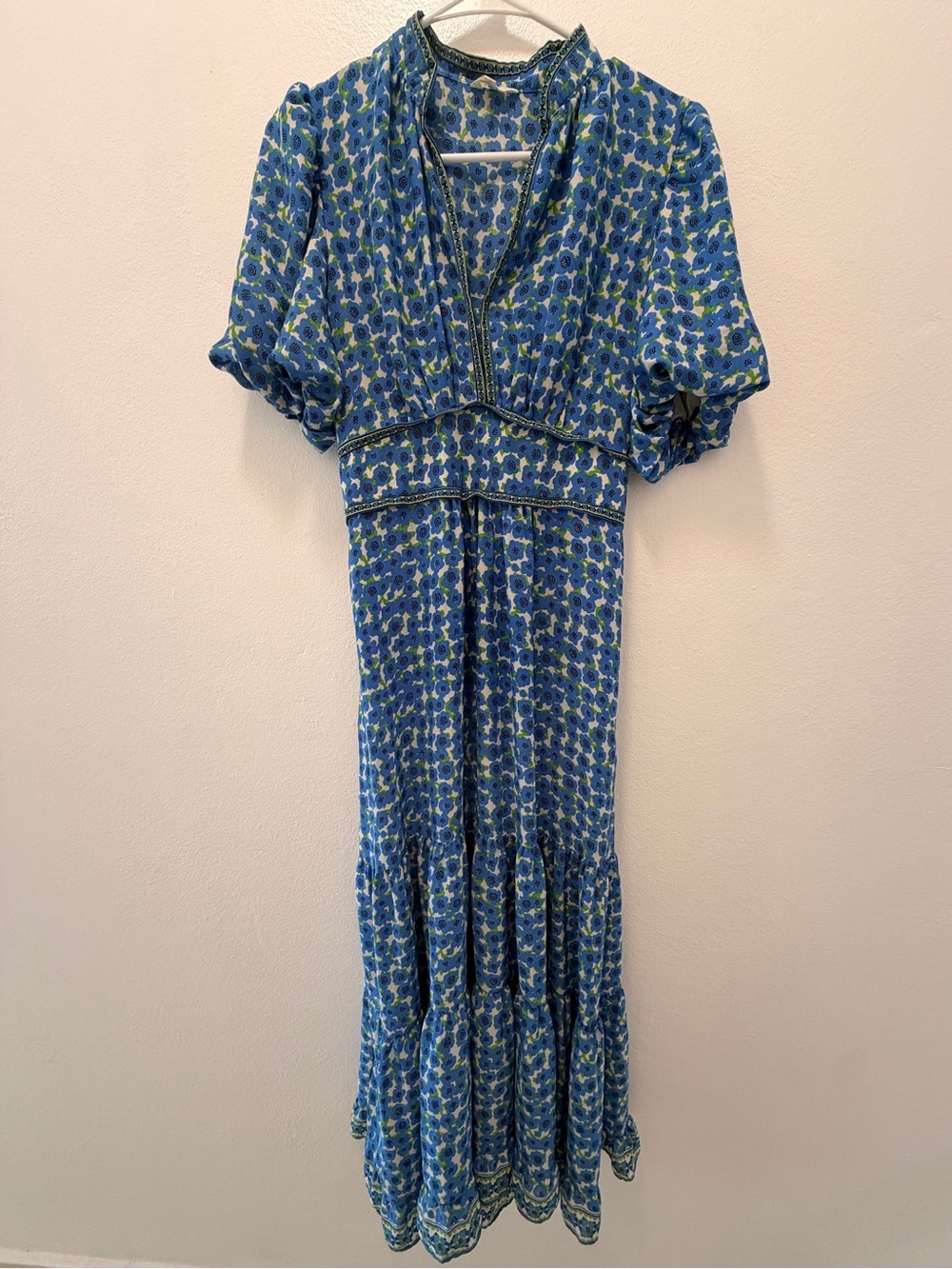 Blue Floral Maxi Dress - Max Studio London